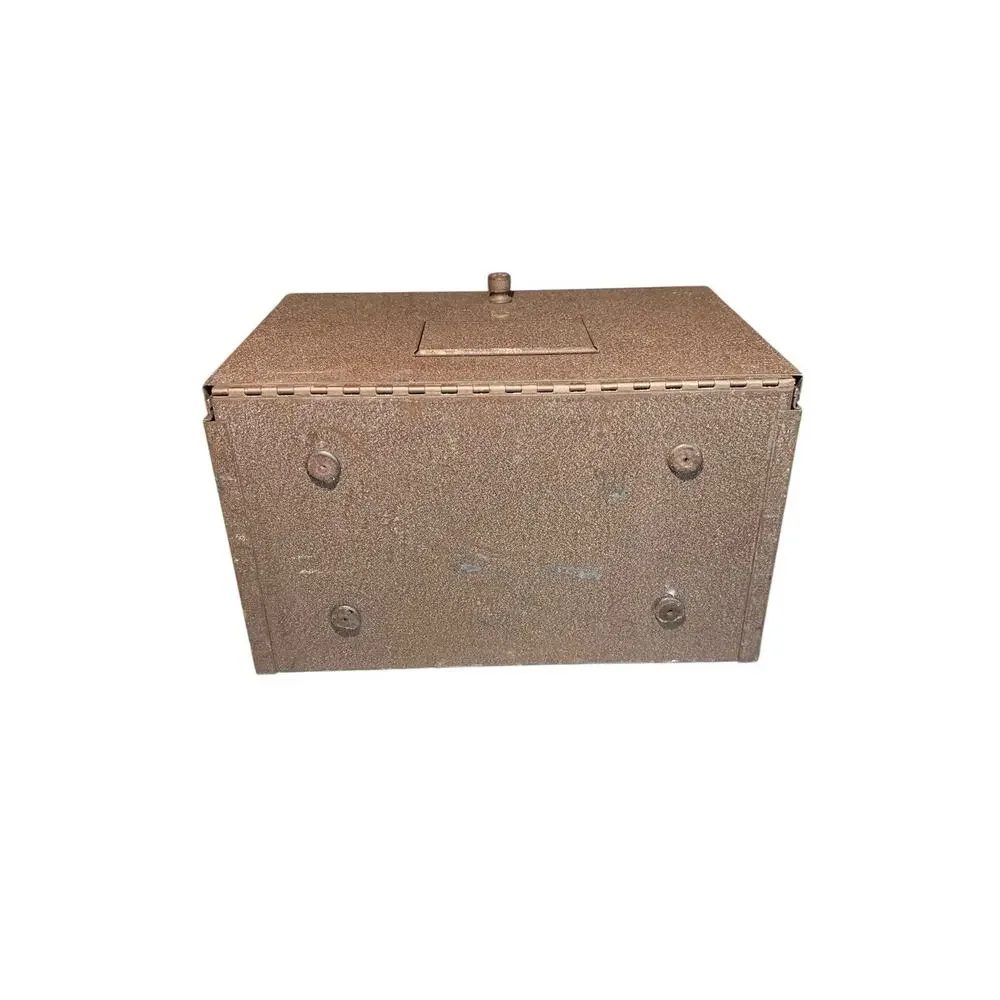 Vtg Metal Deco Photo Devices-Film Reel Storage Box, w/Film Ejector Buttons